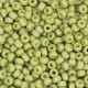 Miyuki rocailles Perlen 8/0 - Opaque glazed frosted rainbow olive green 8-4697